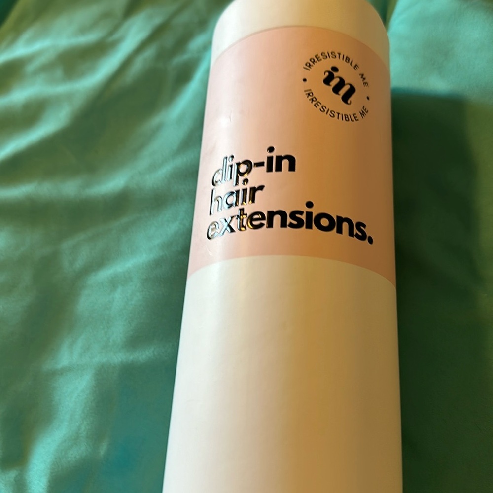 Women’s human hair clip-in extensions.